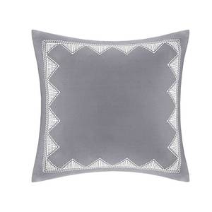 lot 8235 image: InkIvy Cotton Embroidered 26-inch Euro Isla Embroidered Sham - 2 Pack