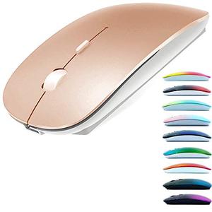 lot 8236 image: Rechargeable Bluetooth Mouse for MacBook proMacBook airiPadLaptopiMac, Wireless Mouse for MacBook pro MacBook AiriMacLaptopNotebookpc (Bluetooth MouseRose Gold)