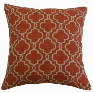 lot 8237 image: Rauf Geometric Throw Pillow Brick - 18 x 18