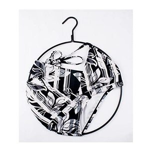 lot 8246 image: NAHANCO 14 Round Metal SwimwearBikini Hanger, Black - 12 pieces
