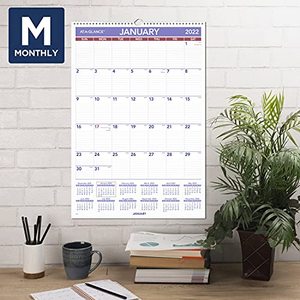 lot 8289 image: 2022 Wall Calendar by AT-A-GLANCE, 15-12 x 22-34, Large, Monthly, Wirebound (PM328)