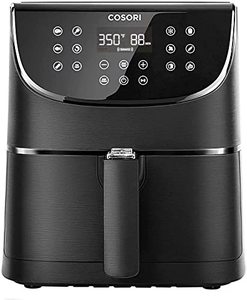 lot 8322 image: COSORI Air Fryer 1500W Electric Hot Oven Oilless Cooker, 11 Presets Preheat & Shake Reminder, LED Touch Screen, Nonstick Basket, 3.7 QT, Black