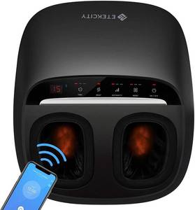 lot 2584 image: Foot Massager Machine with Heat, Etekcity Shiatsu Electric Foot Massage with Remote Control, Deep Kneading & Air Compression, Improve Blood Circulaion & Relief Pain from Plantar Fasciitis, Size 12