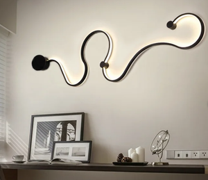 lot 2572 image: Orren Ellis Almae 1 - Light Black Flush Mounted Sconce 6000K