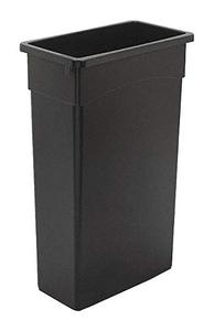 lot 6228 image: 23 gal. Rectangular Black Trash Can