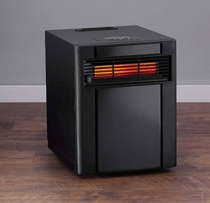 lot 6230 image: Amazonbasics Portable Eco-Smart Space Heater - Black