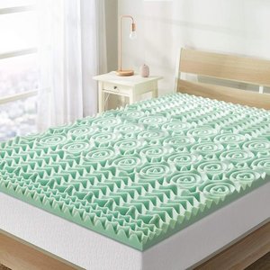 lot 2299 image: Best-Price-Mattress-Twin-Topper 1.5-inch 5 Zone - Retail $37.99