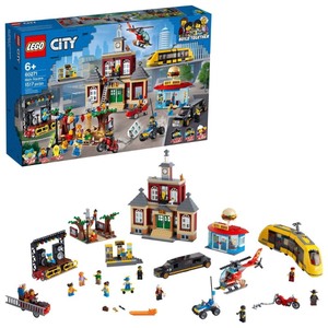 lot 2343 image: LEGO - City Main Square Cool Building Toy for Kids (1,517 Pieces) - Retail $222.75