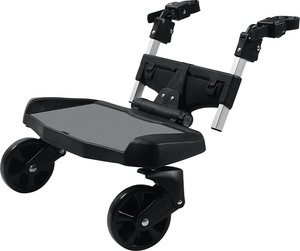 lot 2349 image: GuzzieGuss Hitch - Full Suspension Ride-On Stroller Board - Retail $89.99