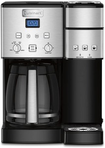 lot 2353 image: Cuisinart - Coffee Center 12-Cup Coffeemaker and Single-Serve Brewer - Silver - Retail $199.99