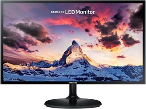 lot 2365 image: SAMSUNG 27in. Class Flat Widescreen HD PLS Panel 1920x1080 Monitor -  Retail $245.00