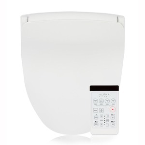 lot 2405 image: ALPHA BIDET iX - Hybrid Bidet Toilet Seat Elongated - White - Retail $248.20