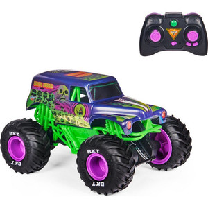 lot 2408 image: Monster Jam Grave Digger Freestyle Force RC Monster Truck, 115 Scale - Retail $39.99