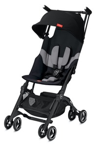 lot 2413 image: CYBEX gb Pockit Stroller with All Terrain Wheels in Velvetblack - Retail $259.99