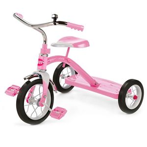 lot 2423 image: Radio Flyer 10in.  Classic Tricycle - Pink  - Retail $59.99