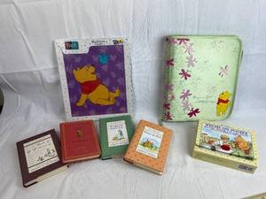 lot 7598 image: Winnie the Pooh - Books, Puzzle and Notebook - Also nice