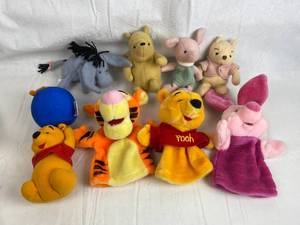 lot 7612 image: Lot of Classic Pooh Disney Babies - Various Winnie the Pooh &amp Friends Puppets - See pics - Very nice