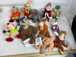 lot 7619 image: Lot of 11 Various Disney Pals - New with Tags - Cinderella, Alice and More
