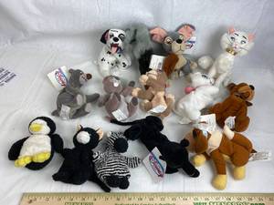 lot 7621 image: Lot of 14 Various Disney Pals - New with Tags - Aristocats, Dalmatians and More