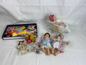 lot 7622 image: Lot of Palm Pals Baby Dolls and Accessories - Most New with Tags