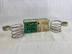 lot 7634 image: Vintage Clip On Beverage Holders in Original Packaging - Mfg By Doringer Co, Inc. M# 544