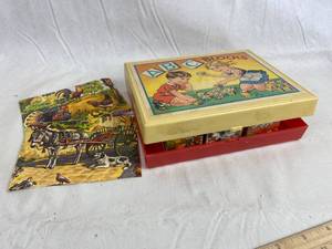 lot 7650 image: Vintage German ABC Blocks in Case w Papers Made in Westgermany HTF