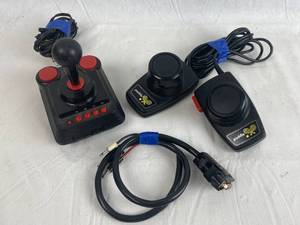 lot 7661 image: Lot of Video Game Controllers and a Plug In Video Game - see pics
