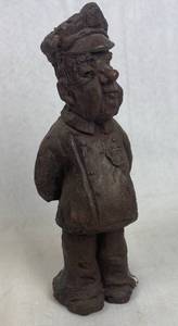 lot 7701 image: Vintage Police Man by Babs Mellor, Artist from Wichita - Very Collectible
