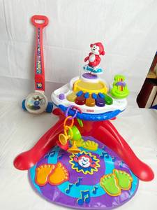 lot 9149 image: Fisher Price BabyToddler Play Time Toys and Pop Toys
