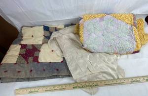 lot 9159 image: BEAUTIFUL - Hand Made Quilts  & Burlington Mills Product Bed Spread