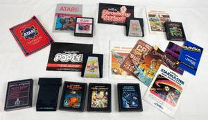 lot 9163 image: Lot of Atari Games w Paper Instructions- See Pics for Games