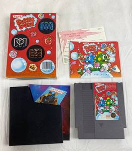 lot 9178 image: Nintendo Game  Bubble Bobble w Original Box and Dust Sleeve Cover