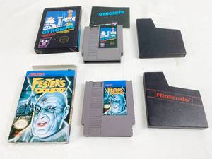 lot 9181 image: Nintendo Games Gyromite & Festers Quest w Original Boxes and Dust Sleeve Covers