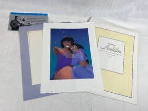 lot 9193 image: Disney Exclusive Lithograph Aladdin  11x14 Litlho