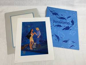 lot 9194 image: Disney Exclusive Lithograph Pocahontas  11x14 Litho