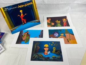 lot 9196 image: Disney Exclusive Lithographs Featuring (4)The Emperors New Groove 11x14, Litho Portfolio