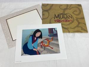 lot 9197 image: Disney Exclusive Lithograph Mulan  11x14 Litho