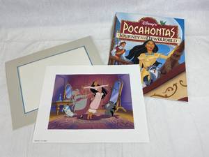 lot 9199 image: Disney Exclusive Lithograph Pocahontas Journey to a New World  11x14 Litho