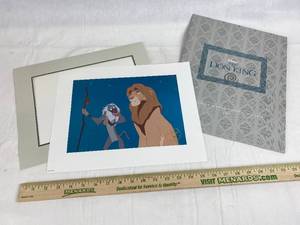 lot 9200 image: Disney Exclusive Lithograph The Lion King  11x14 Litho