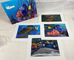 lot 9204 image: Disney Exclusive Lithographs Featuring (4) Nemo 11x14, Litho Portfolio