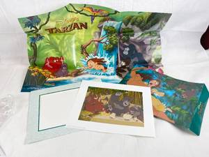 lot 9205 image: Disney Exclusive Lithograph Tarzan  11x14 Litho & Poster