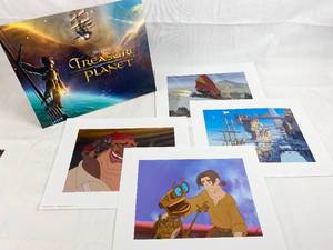 lot 9209 image: Disney Exclusive Lithographs Featuring (4) Treasure Plant 11x14, Litho Portfolio