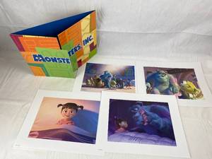 lot 9223 image: Disney Lithographs (4) Monsters Inc. 11x14 Litho Portfolio