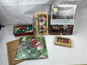 lot 9246 image: Vintage Christmas Bulbs, The Polar Express Gift Set Edition, Avon A Christmas Treasury Classic 6701