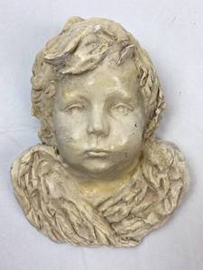 lot 9248 image: Babs Mellor Wall Hanging Lady Figurine, The First Place Wichita Artist