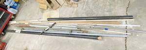 lot 6117 image: Lot of Misc Tubing, Wooden Rods, Pipe, Etc.