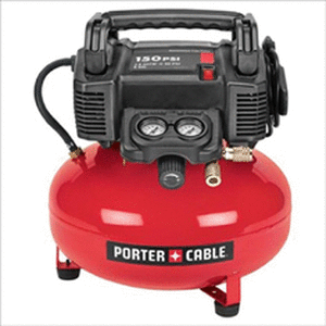 lot 103 image: Porter-Cable C2002 6-Gallon Pancake Compressor