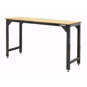 lot 131 image: Husky 6 ft. Solid Wood Top Workbench