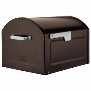 lot 150 image: Centennial Extra Large Capacity Post Mount Mailbox Rubbed Bronze