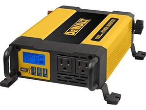 lot 151 image: DEWALT 1000-Watt Portable Car Power Inverter with Triple USB Ports